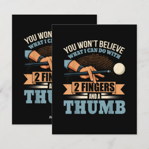 Pool Lustiges Billard Feiertagskarte