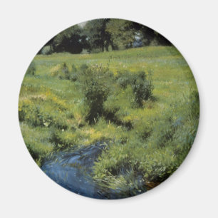 Pool Medfield by Dennis Miller Bunker, Vintage Kun Magnet