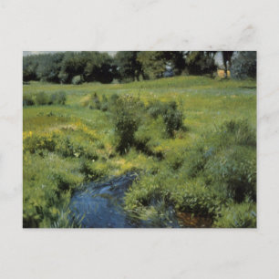 Pool Medfield by Dennis Miller Bunker, Vintage Kun Postkarte