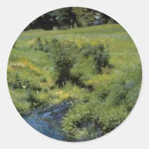 Pool Medfield von Dennis Miller Bunker, Vintage Ar Runder Aufkleber