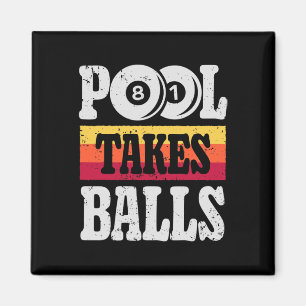 Pool nimmt lustige Billardspieler 8 Ball Geschenke Magnet