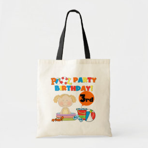 Pool-Party-3. Geburtstags-T-Shirts und Geschenke Tragetasche