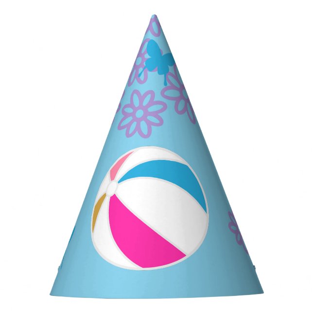 Pool Party 5th Birthday Girl Fashion Doll Sommer Partyhütchen (Vorderseite)