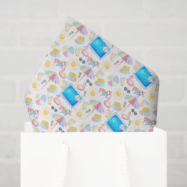 Pool Party Birthday Tissue Paper Seidenpapier
