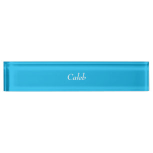 Pool-Party-blaues personalisiertes Namensschild Namensplakette