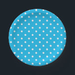 Pool Party Blue Polka Dot Pappteller<br><div class="desc">Ein wunderschöner Blautöne,  der an die Sommerbecken Partys und Spaß im Pool erinnert,  deshalb nannten wir es Pool Party Blue.   Wie unsere anderen farbigen Produktlinien,  einige Produkte sind Polka-Punkte enthalten,  während andere eine blaue Schieferplatte für Sie bleiben,  um sich anzupassen und zu personalisieren.</div>