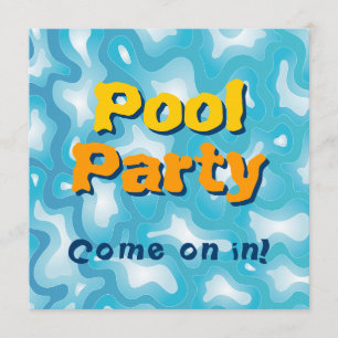 Pool-Party Einladung