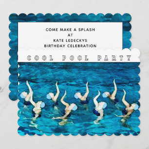 Pool-Party Einladung