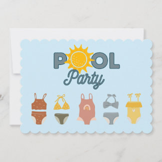 Pool-Party Einladung