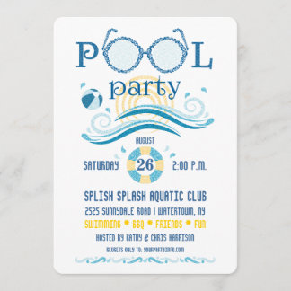 Pool-Party Einladung