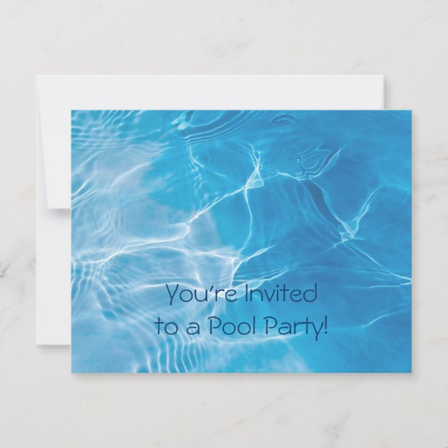 Pool-Party Einladung (Vorderseite)