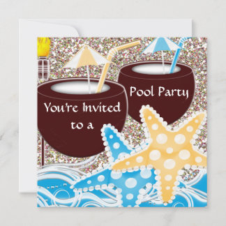 POOL-Party Einladung