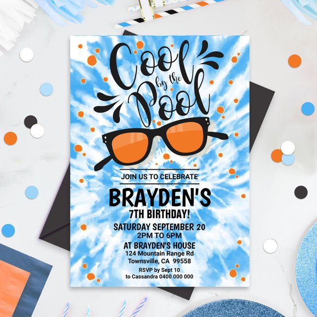 Pool Party Einladung Boy Cool durch das Pool-Party (Von Creator hochgeladen)