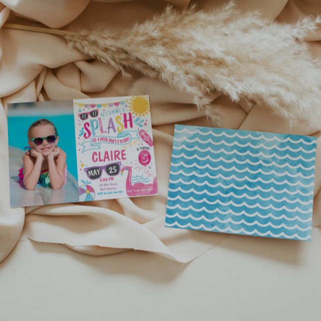 Pool-Party Einladung, Pool Bash Geburtstag einlade Einladung (Von Creator hochgeladen)