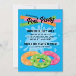 Pool-Party Einladungen