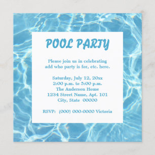 Pool-Party Einladungen