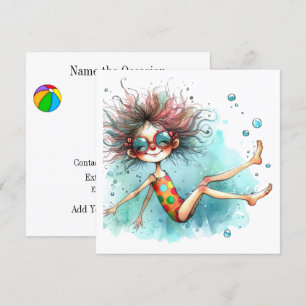 Pool Party, etc. Einladung