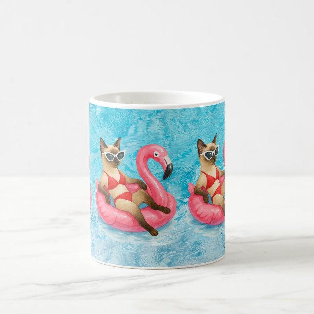 Pool Party for Cat Lovers  Kaffeetasse (Mittel)