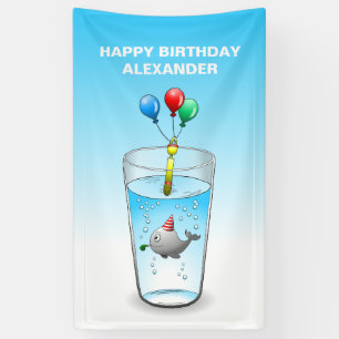 Pool Party Geburtstag Banner