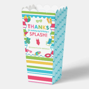 Pool-Party-Geburtstags-Dankeschön fürs Spritzigmac Geschenkschachtel