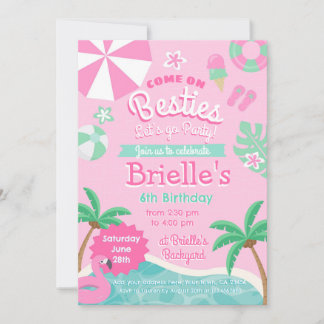 Pool Party Geburtstagseinladung Einladung