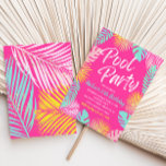 Pool Party Geburtstagseinladung | Pool-Party Einladung<br><div class="desc">Schwimmbad Party Geburtstagseinladung. Bereit,  von dir personalisiert zu sein!</div>