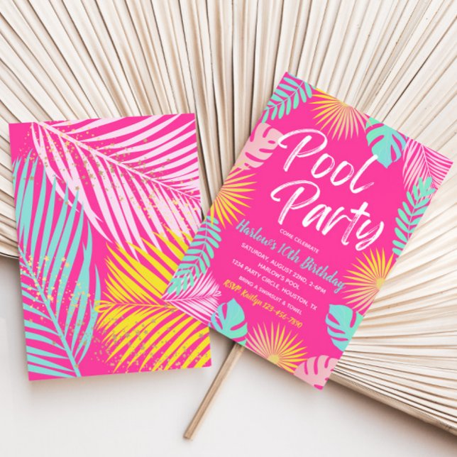 Pool Party Geburtstagseinladung | Pool-Party Einladung (Von Creator hochgeladen)