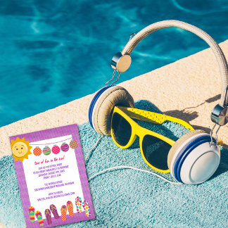 Pool Party Geburtstagsfeier Einladungen
