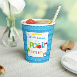 Pool Party Geburtstagsparty Paper Cup - Junge Pappbecher