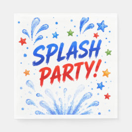 Pool-Party-Geburtstagsservietten Serviette