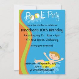 Pool-Party-JungeRedhead Einladung