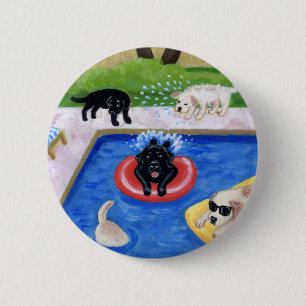 Pool-Party Labradors Button