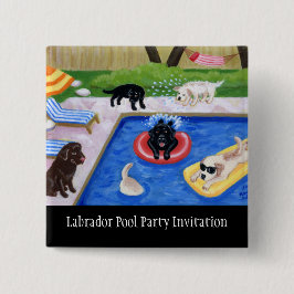Pool-Party Labradors Button