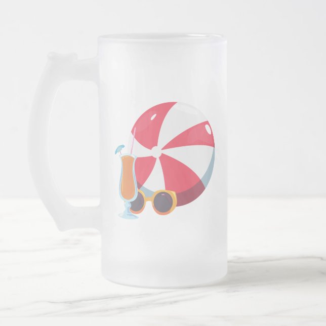 Pool Party Mattierte Tasse (Links)