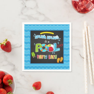 Pool Party Napkin - Boy BL Serviette