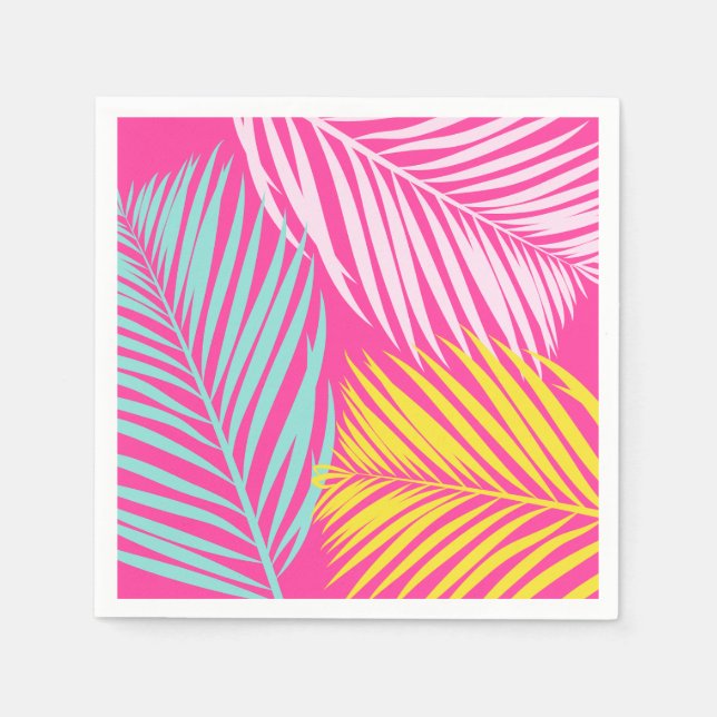 Pool Party Paper Napkins | Tropenpapier Napkins Serviette (Vorderseite)