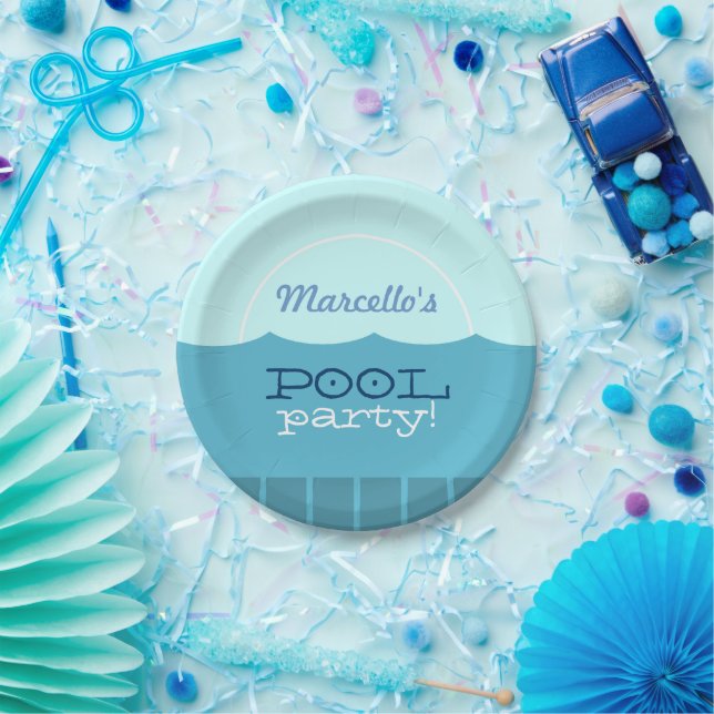Pool-Party Pappteller (Party)