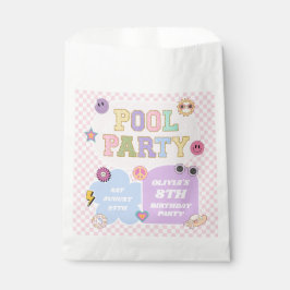 Pool Party Preppy Varsity Patch Geburtstagspartei Geschenktütchen