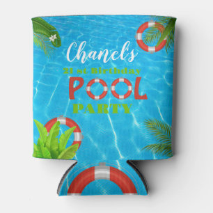 Pool-Party Sommer Geburtstag Dosenkühler