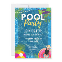 Pool Party Sommer Geburtstag Erwachsene Teenage Pa