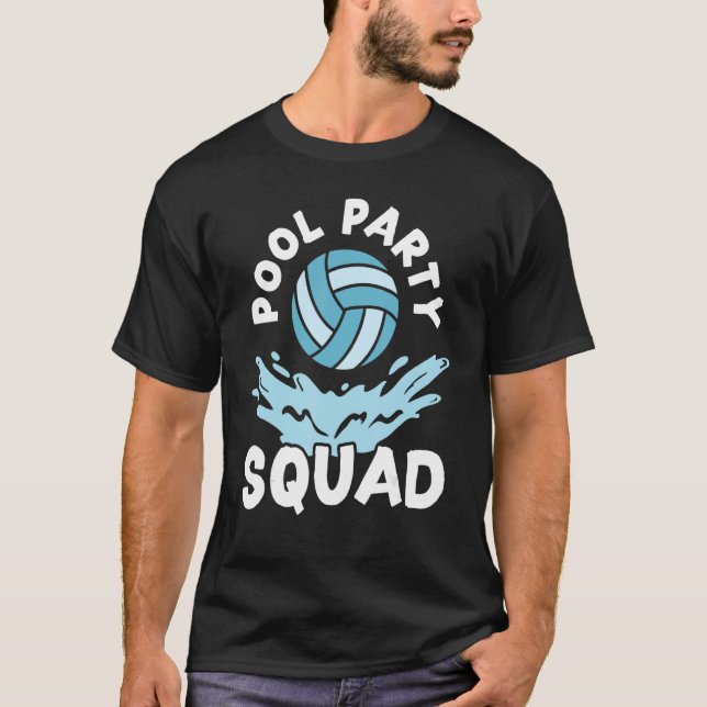 Pool Party Squad Inflatable Sphere Water Ball T-Shirt (Vorderseite)