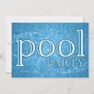 Pool Party: Sterne Einladung