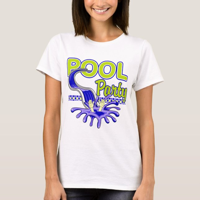 Pool-Party T-Shirt (Vorderseite)