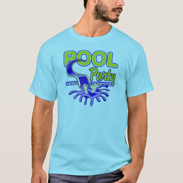 Pool-Party T-Shirt (Vorderseite)