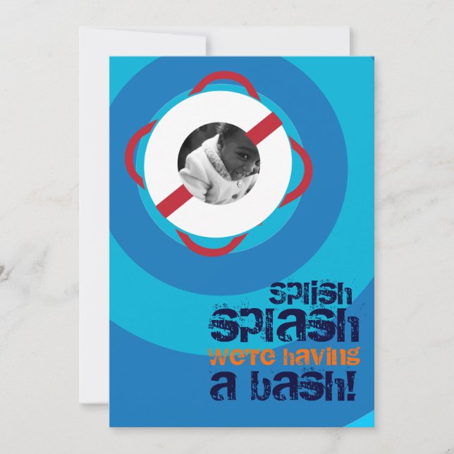 Pool-Party und Beach-Einladung Einladung (Vorderseite)