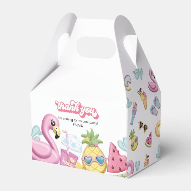 Pool Party Vielen Dank Geschenkschachtel (Vorderseite)