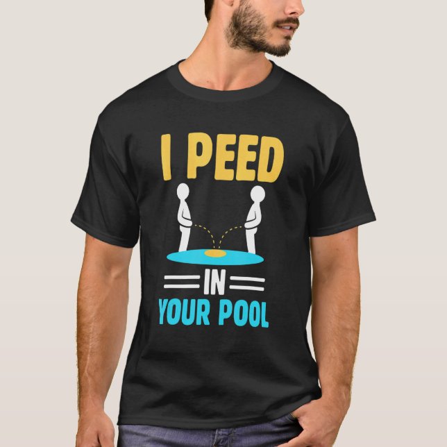 Pool Peeing Pool Crew Joak Schwimmbad Sanit T-Shirt (Vorderseite)