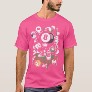 Pool Player 8 Billard T-Shirt
