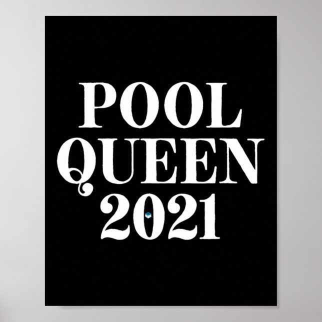 Pool Queen 2021 - Billard Poster (Vorne)