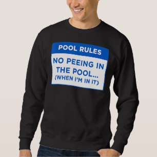 Pool reguliert kein Peak im Pool-Word-Design Sweatshirt